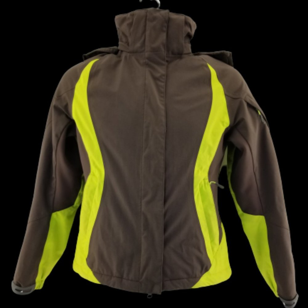 Salomon Advantex Move Skin Hooded Ski Jacket Womens Brown Sz Small